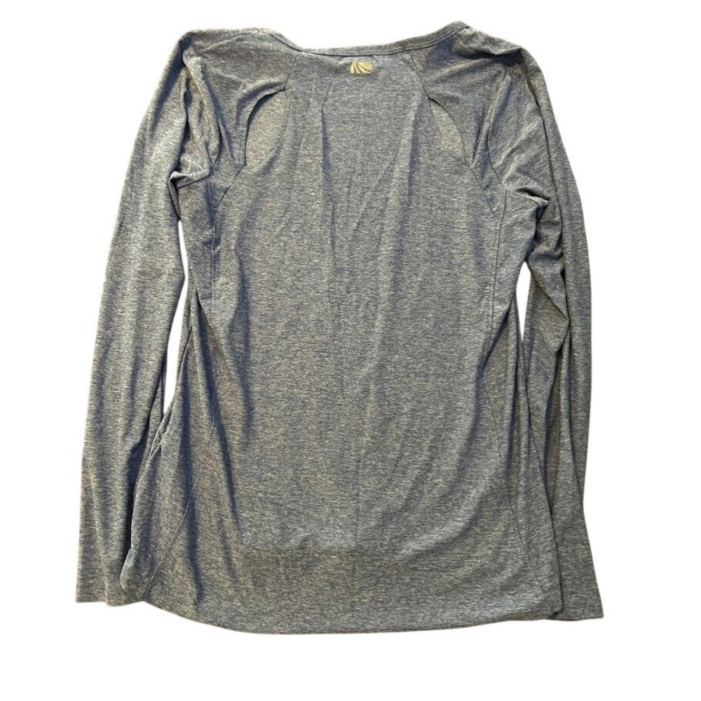 Marika Womens Blue Space Dye Long Sleeve Activewear Top KLT1523T M - Picture 6 of 6